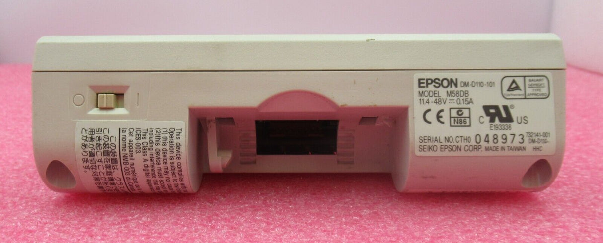 Epson DM-D110-101 M58DB Point Of Sale POS Customer LCD Display White For DM-D110
