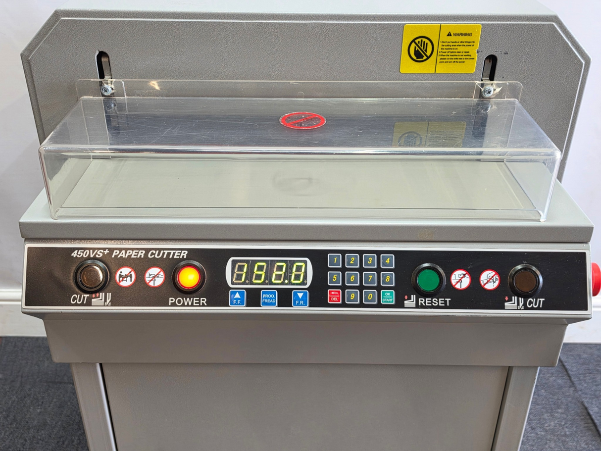 GAPS 450VS+ Electric Paper Guillotine Cutter A3 450mm 40mm Stack Digital Display4
