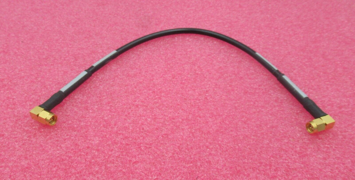 Huber & Suhner 990603C RF Coaxial Cable 30cm SMA Male Right Angle to Right Angle