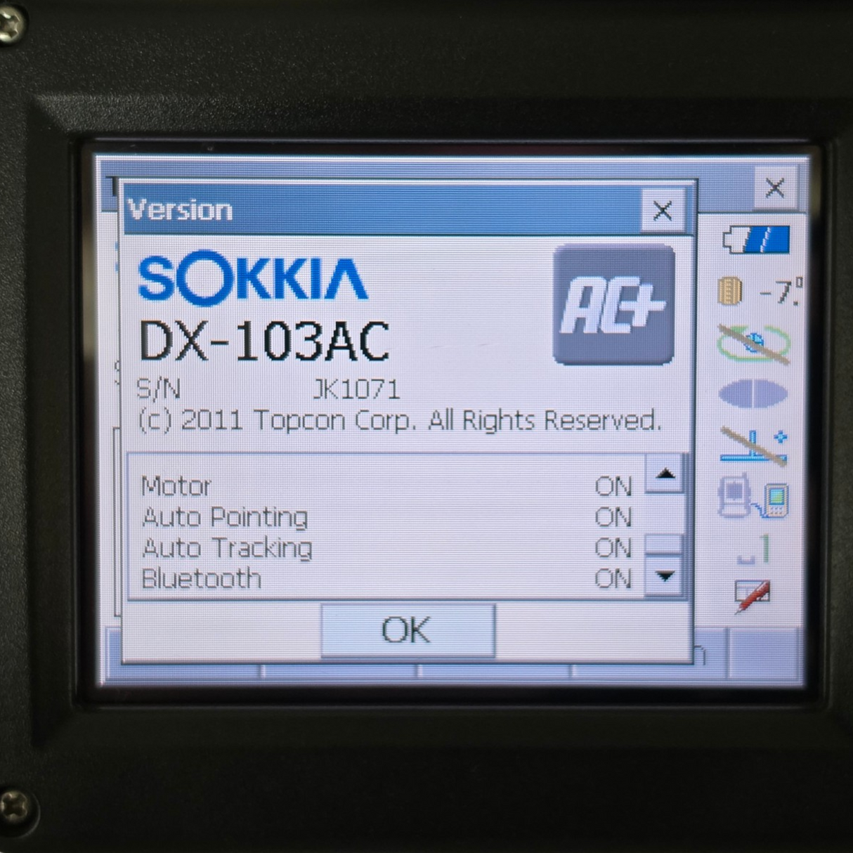 Sokkia DX 103AC 3″ Auto Pointing Total Station Motorised Surveying Instrument2