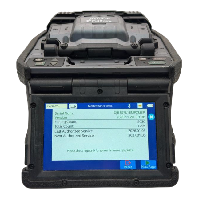 Fujikura FSM 90S+ Core Alignment Fusion Splicer + CT 50 Cleaver Bluetooth Kit3
