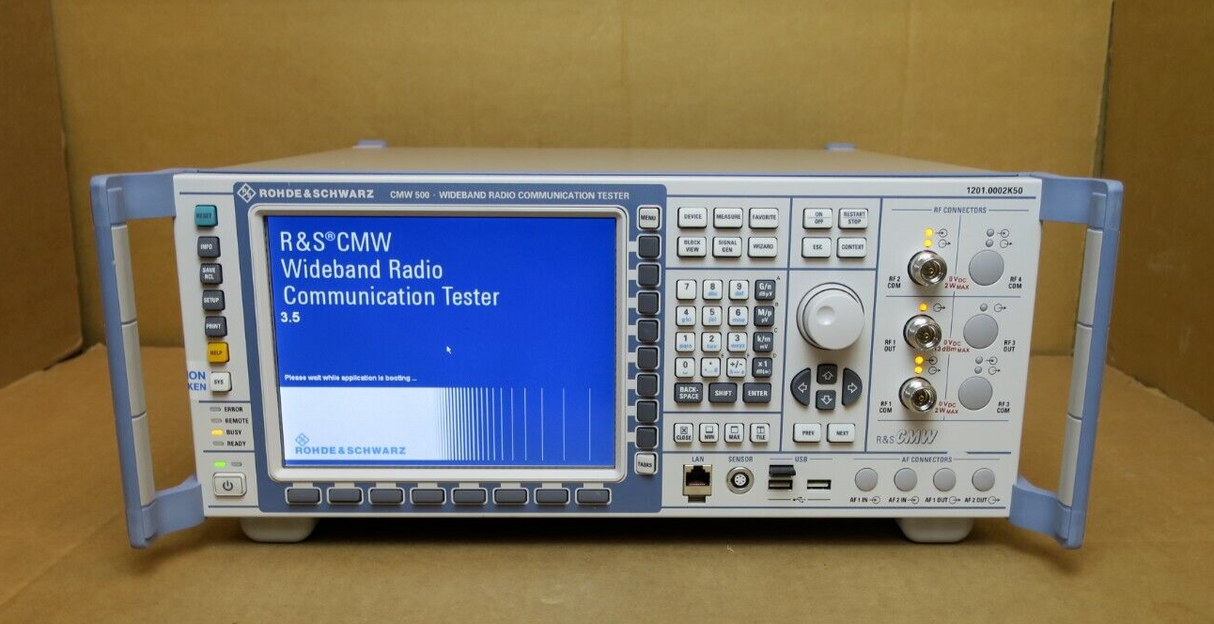 Rohde & Schwarz CMW 500 Wideband Radio Communication Tester 1201.0002K50 LTE R&S