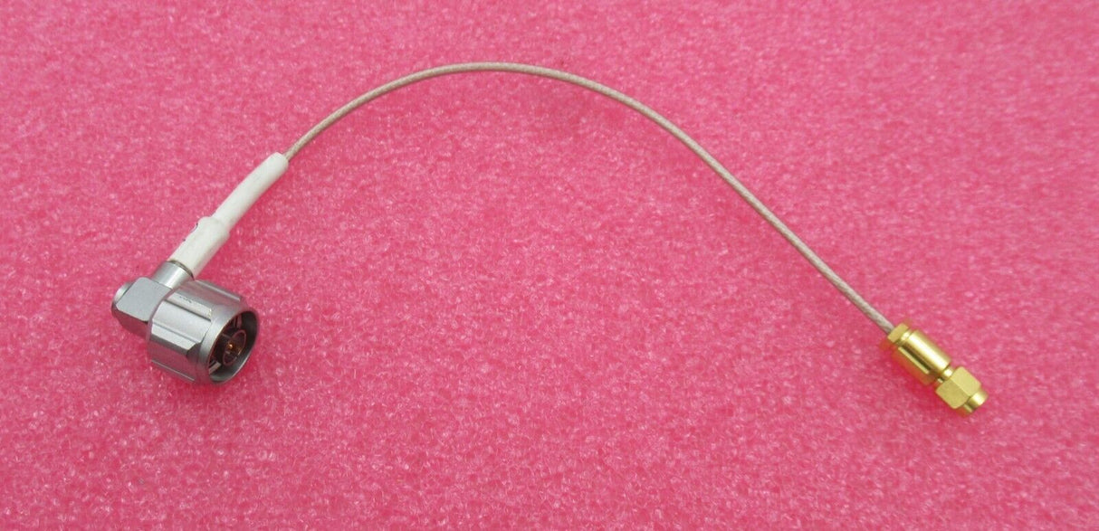 N Plug Male Right Angle To SMA Male Straight 250MM Brown Coaxial RF Cable