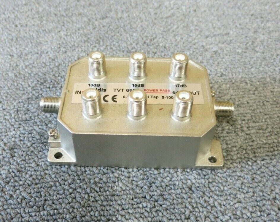 Teldis TVT666 6 Port Tap with graduated losses