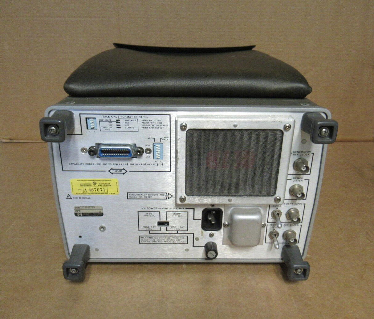 HP Agilent 3785A PCM/TDM Jitter Generator & Receiver 48Hz - 66Hz 220V