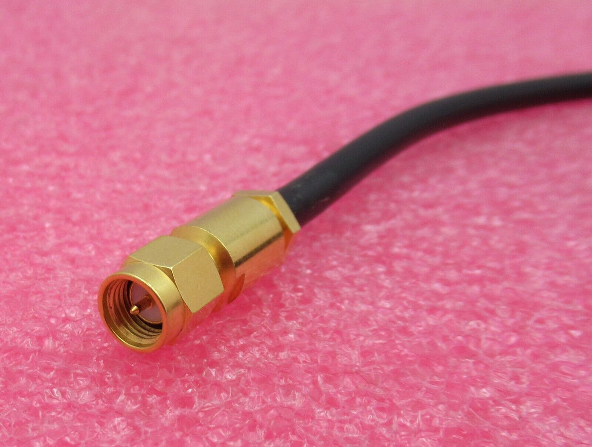 RF Coaxial Cable Black 6FT SMA Male Straight to N Male Right Angle
