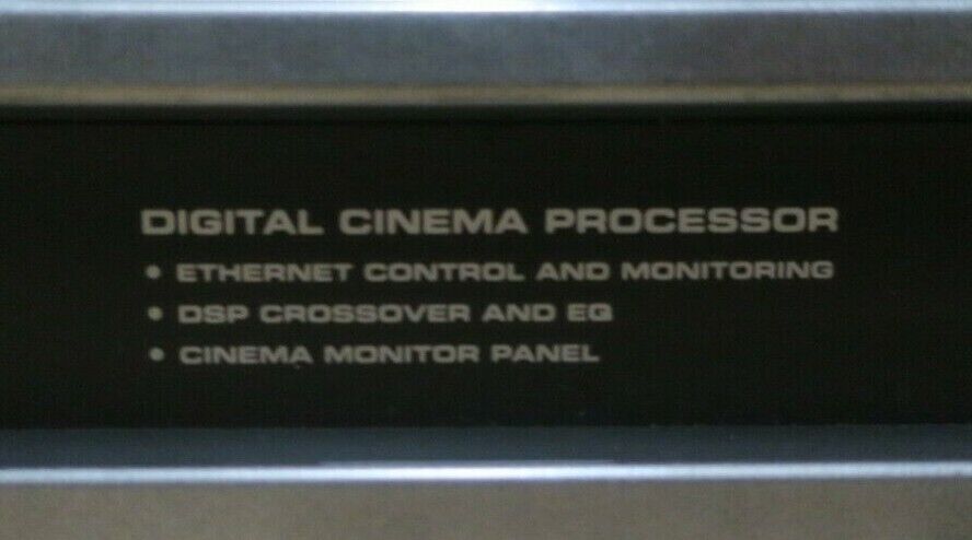 QSC DCP 100 Digital Cinema Processor Booth Monitor Crossover EQ DSP Rackmount