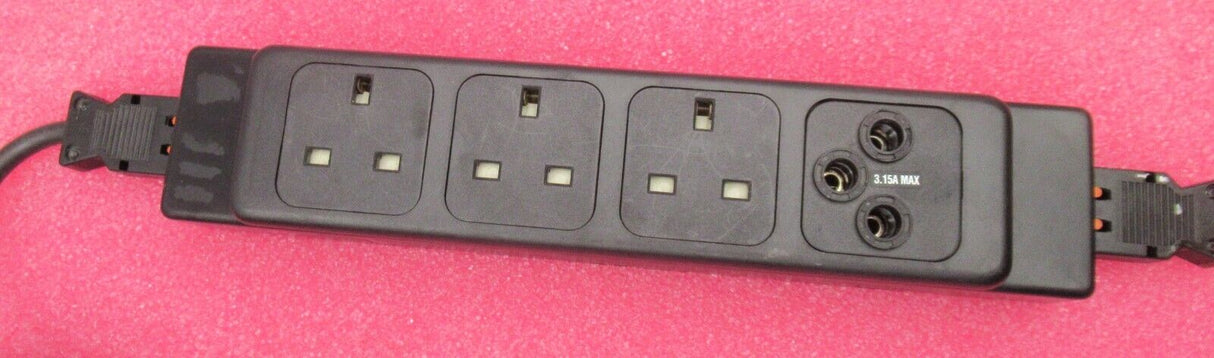 Under Desk Power Modular 3 Individually UK Sockets 3.15A Max BS 5733