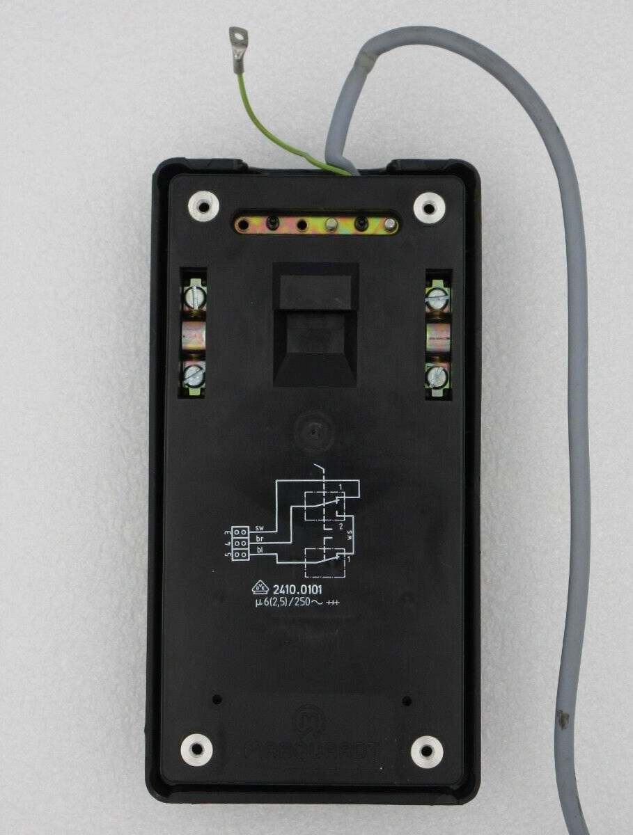 Marquardt Foot Pedal Momentary Dual Switch With 3m Cable 2410.0101