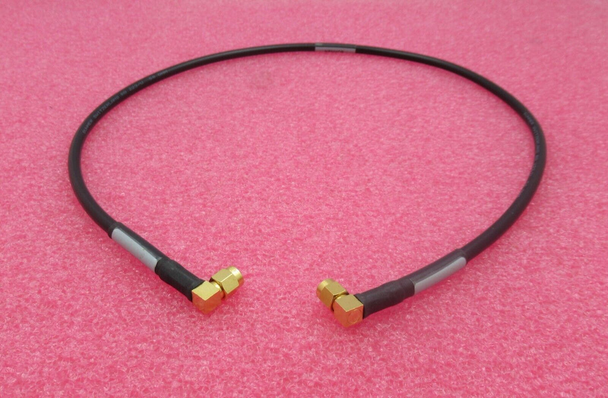 Huber & Suhner 990594B RF Coaxial Cable 65cm SMA Male Right Angle to Right Angle