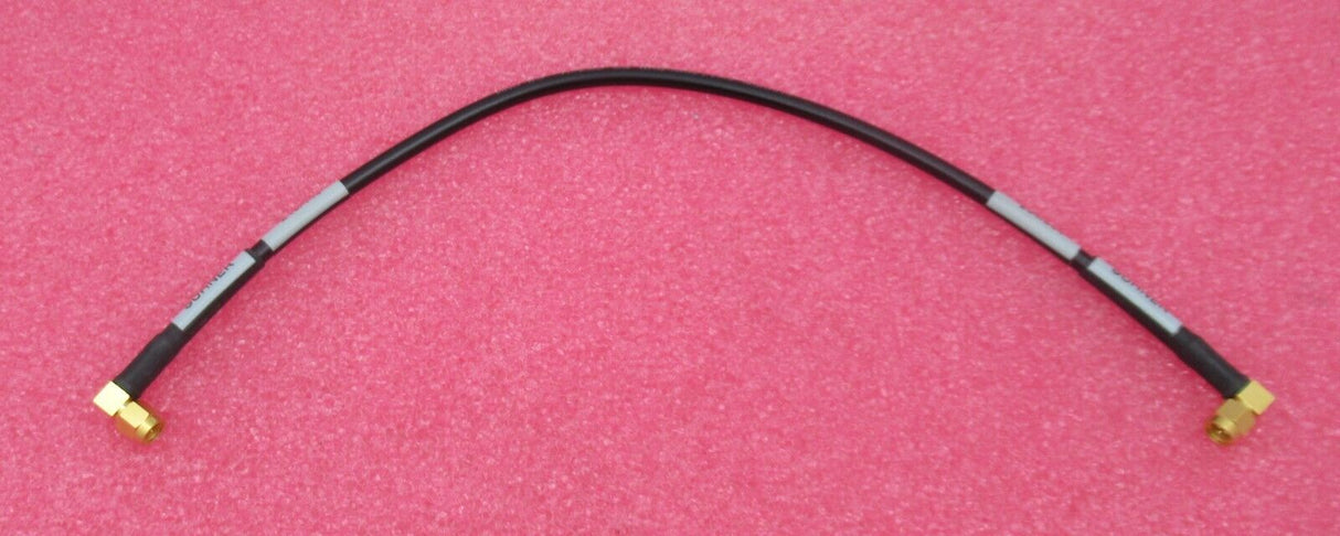 Huber & Suhner 990626C RF Coaxial Cable 35cm SMA Male Right Angle to Right Angle