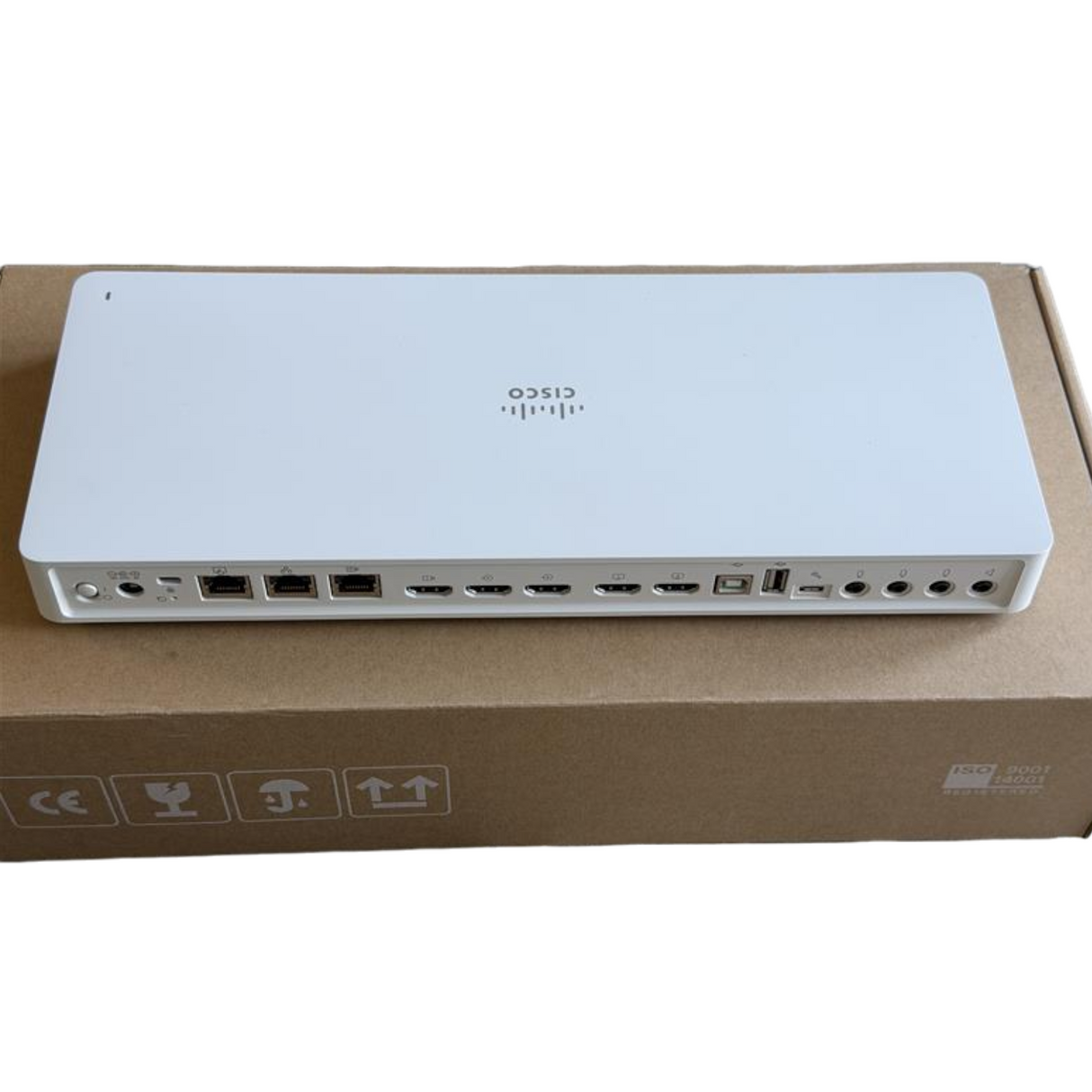 New Cisco CS KITPLUS K9 Webex Room Kit Plus 4K Codec QuadCam Room Navigator Set7
