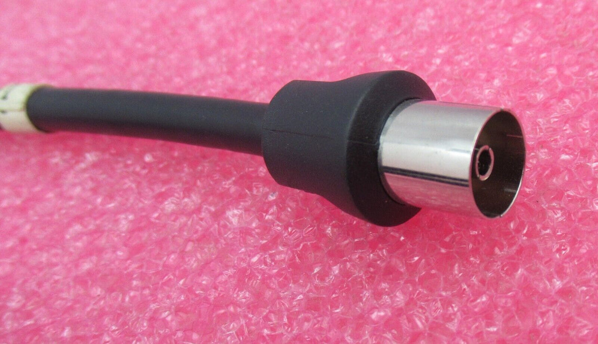 Job Lot 7 x F Connector Male To TV Aerial Female 1.5M Black RF Coaxial Cable