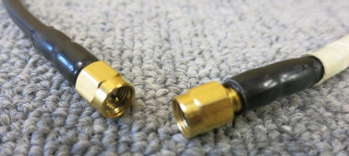 SMA Plug Male Straight To SMA Plug Male Straight 1.1M Black Coaxial RF Cable