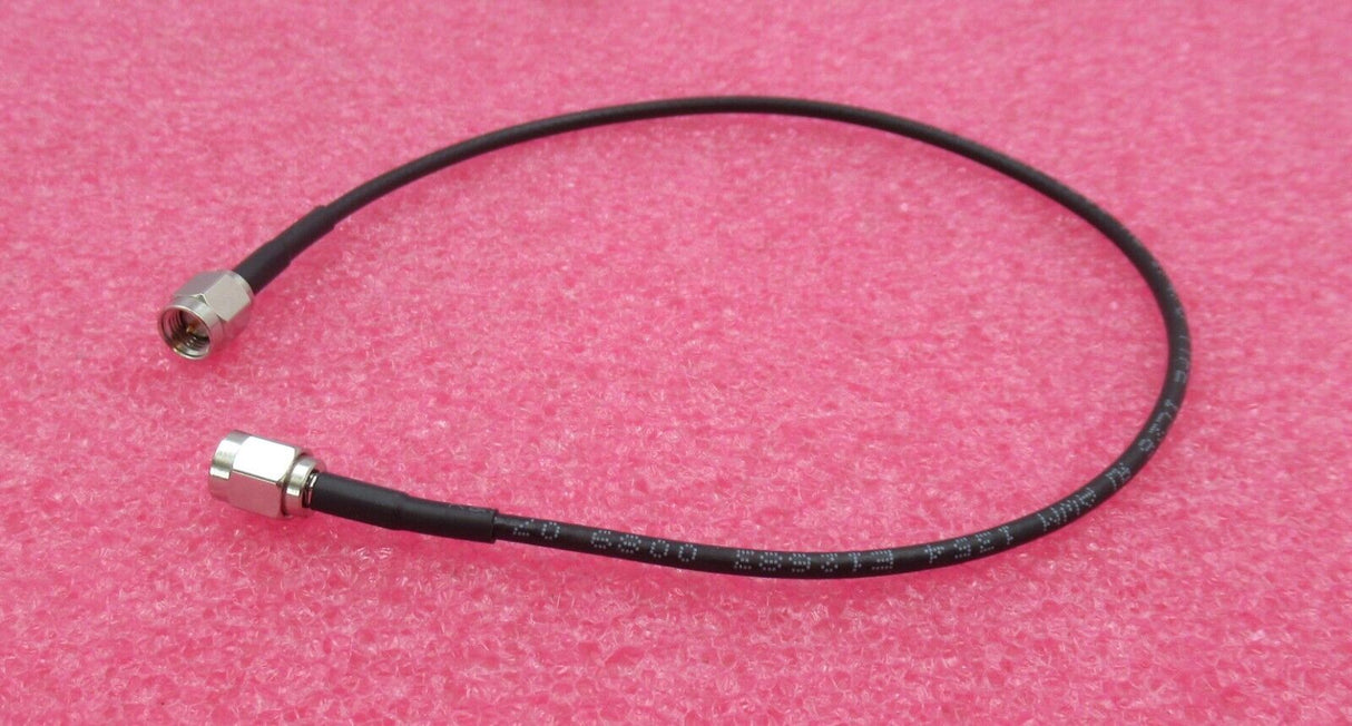 SMA Plug Male Straight To SMA Plug Male Straight 30cm Black Coaxial RF Cable