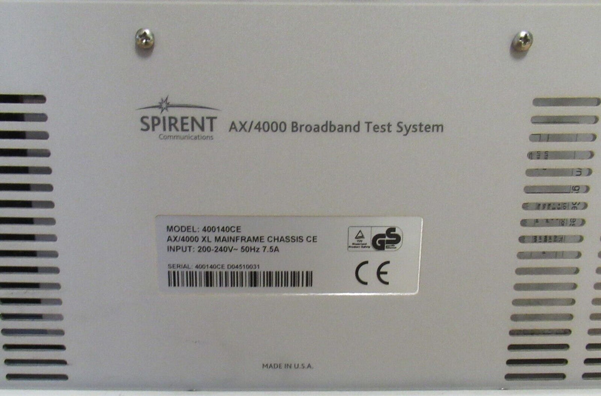Spirent Adtech AX/4000 Breitband-Testsystem, 17-Slot-Gehäuse – 400140CE