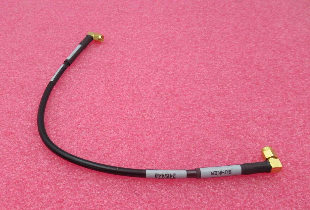 Huber & Suhner 990603C RF Coaxial Cable 30cm SMA Male Right Angle to Right Angle
