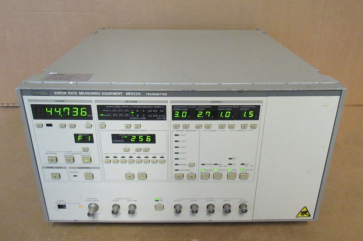 Anritsu ME522A Error Rate Measuring Equipment - Transmitter