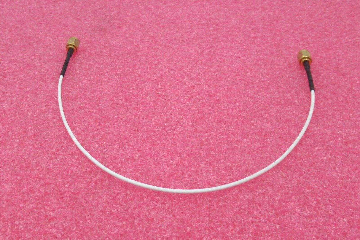 SMA Male Straight To SMA Male Straight 300mm White Coaxial RF Cable
