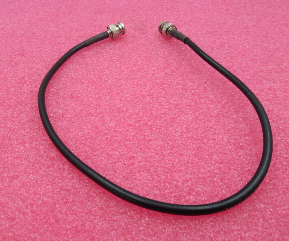 BNC Plug Male Straight To BNC Plug Male Straight 0.5M Black Coaxial RF Cable