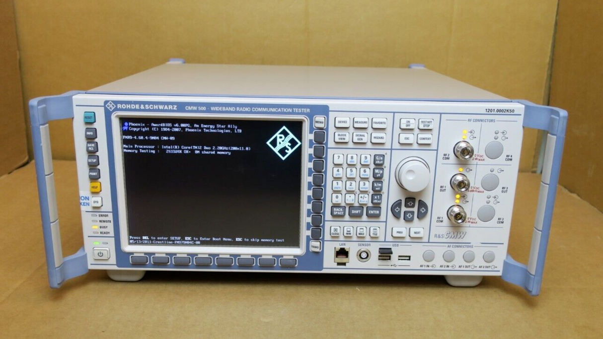 Rohde & Schwarz CMW 500 Wideband Radio Communication Tester 1201.0002K50 LTE R&S