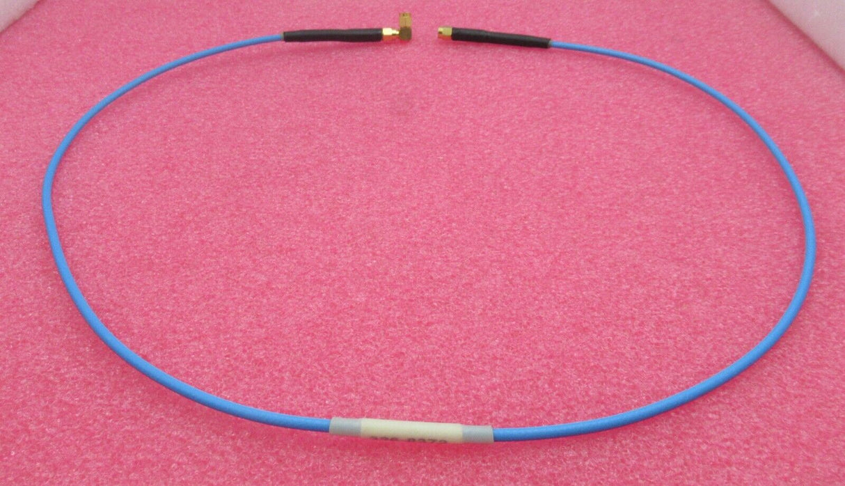 SMA Plug Male Straight To SMA Plug Male Right-Angle 1M Blue Coaxial RF Cable