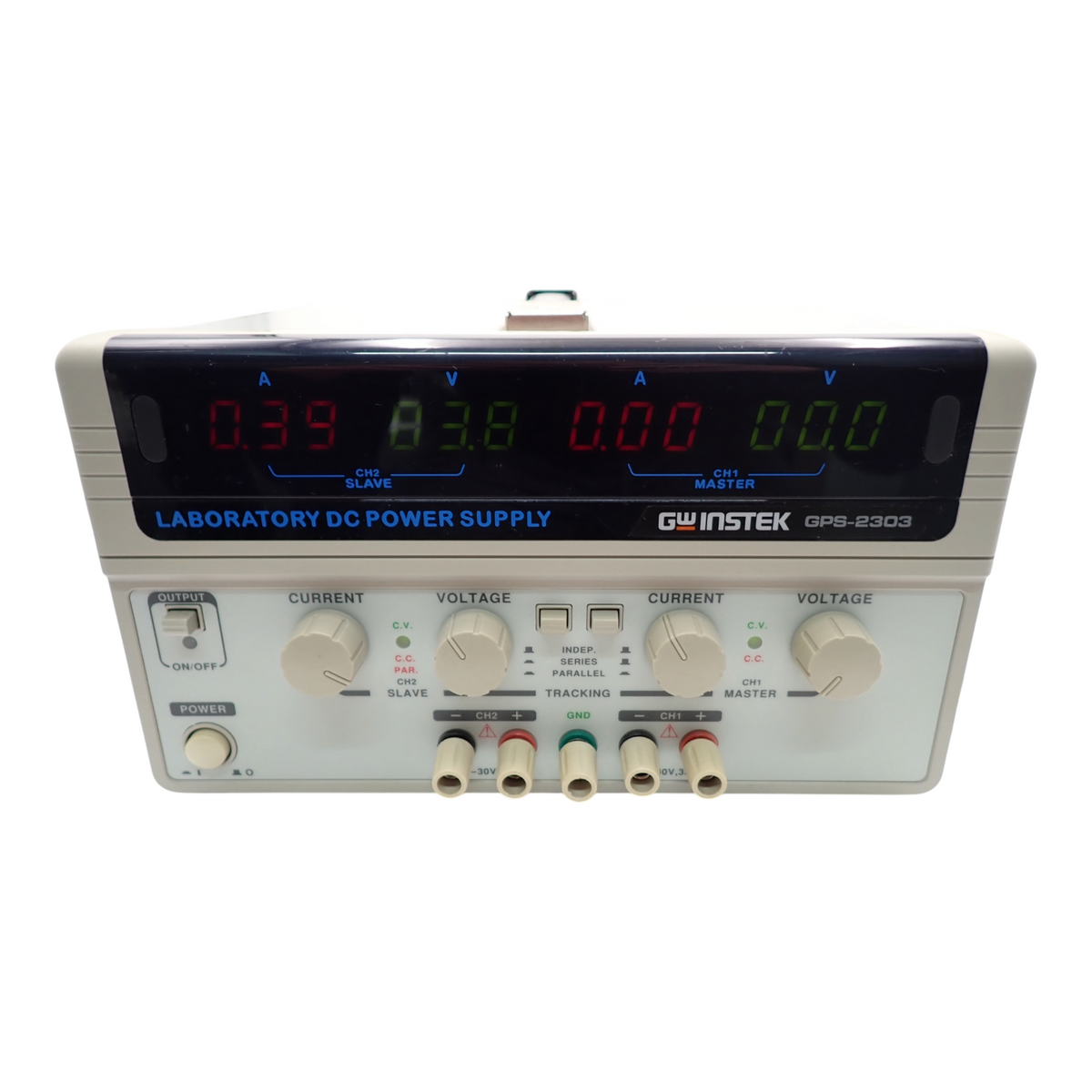 GW Instek GPS 2303 Adjustable Laboratory DC 2 Output Bench Power Supply PSU1