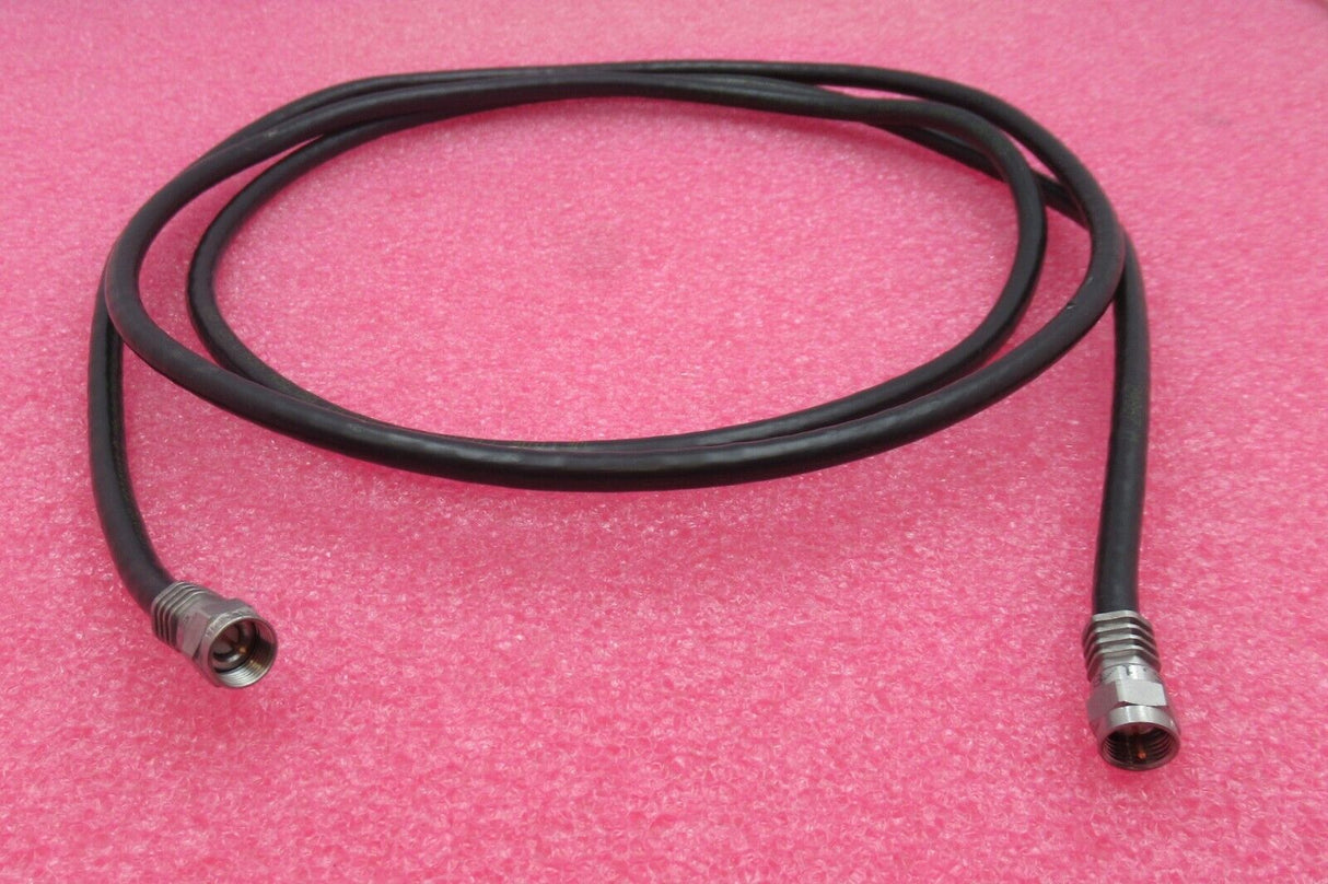 Job Lot 2 x F Connector Male To F Connector Male 2M/3M Black RF Coaxial Cable