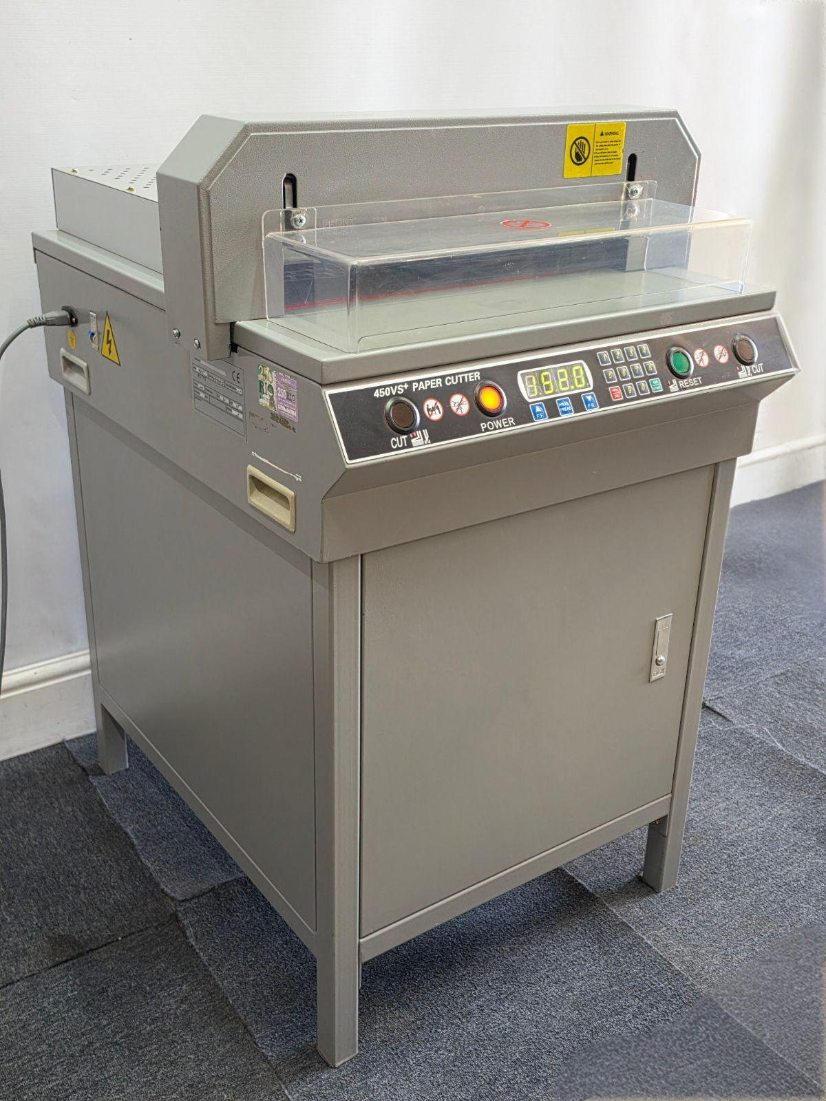 GAPS 450VS+ Electric Paper Guillotine Cutter A3 450mm 40mm Stack Digital Display1