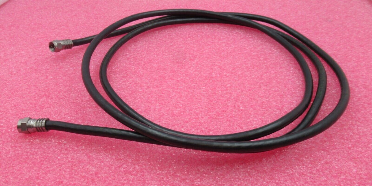 Job Lot 2 x F Connector Male To F Connector Male 2M/3M Black RF Coaxial Cable
