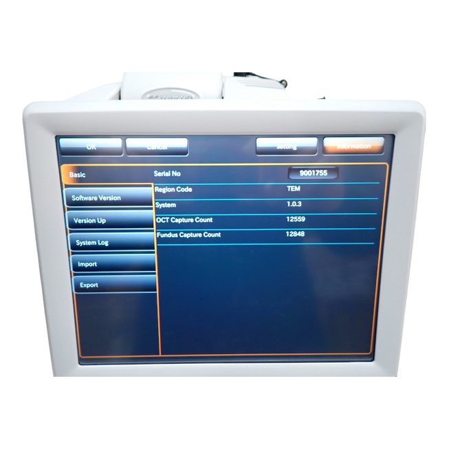 Topcon 3D Oct 1 Maestro 2 Optical Coherence Tomography Fundus Robotic Camera OCT8