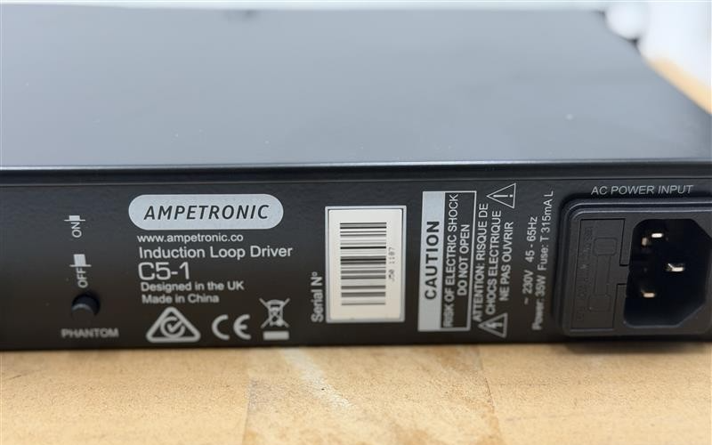 New Ampetronic C5-1 C-Series 1x5A RMS Induction Perimeter Hearing Loop Driver3
