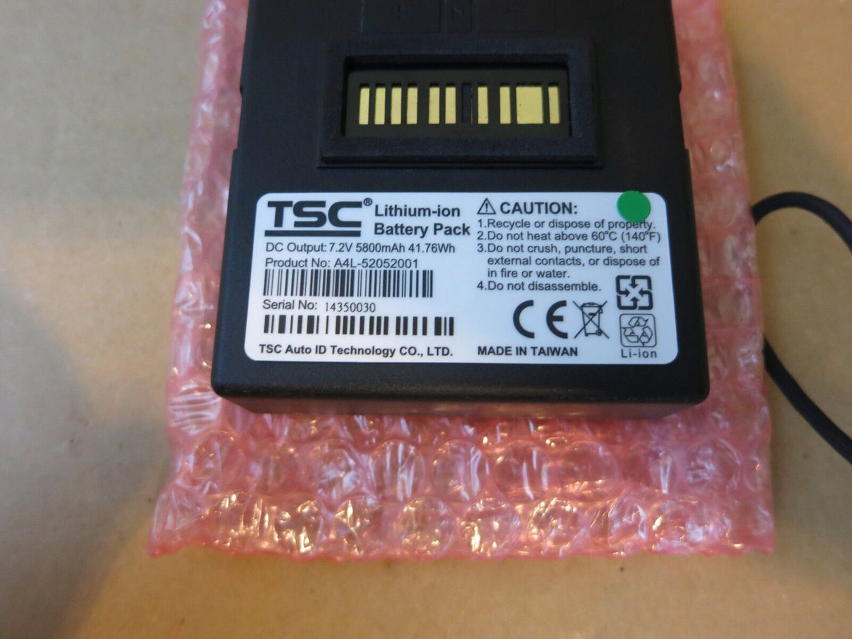 TSC Auto ID Alpha 4L Label Printer Battery 98-0520040-00LF 7.2V 5800Ah 41.76Wh