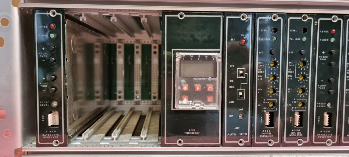 Aurora Communications Systems Chassis & 13 x Modulators A320, A181, A330, A510