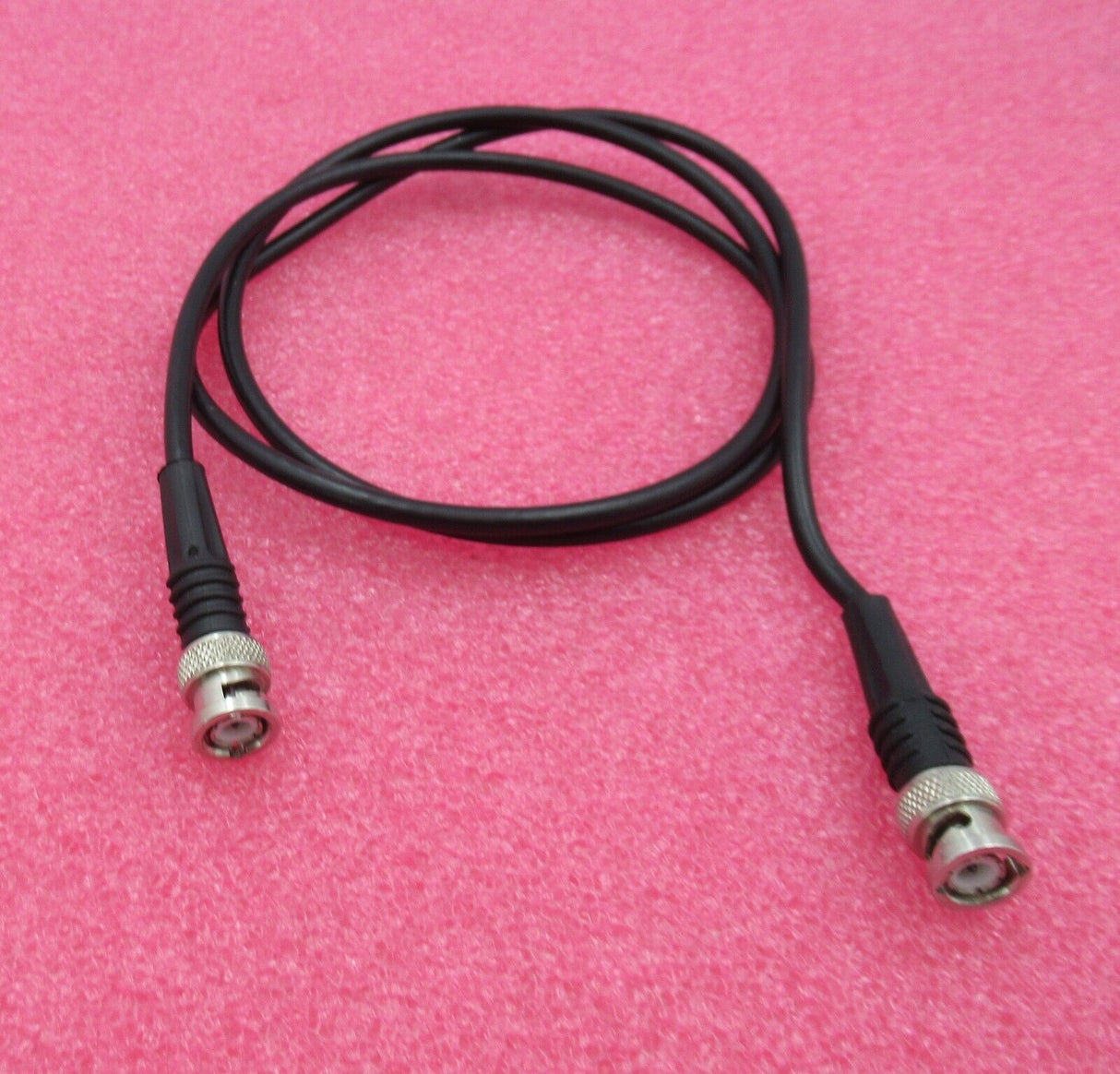 BNC Plug Male Straight To BNC Plug Male Straight Black Coaxial RF 1.2M Cable