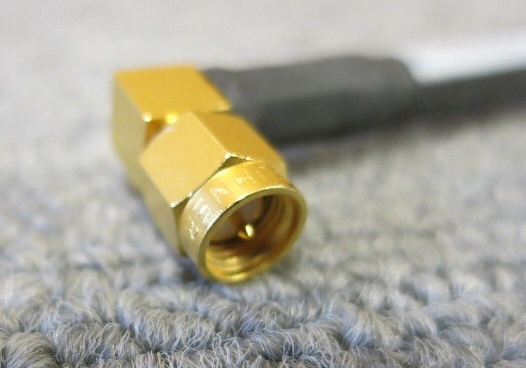 Huber & Suhner 990602D RF Coaxial Cable 25cm SMA Male Right Angle to Right Angle