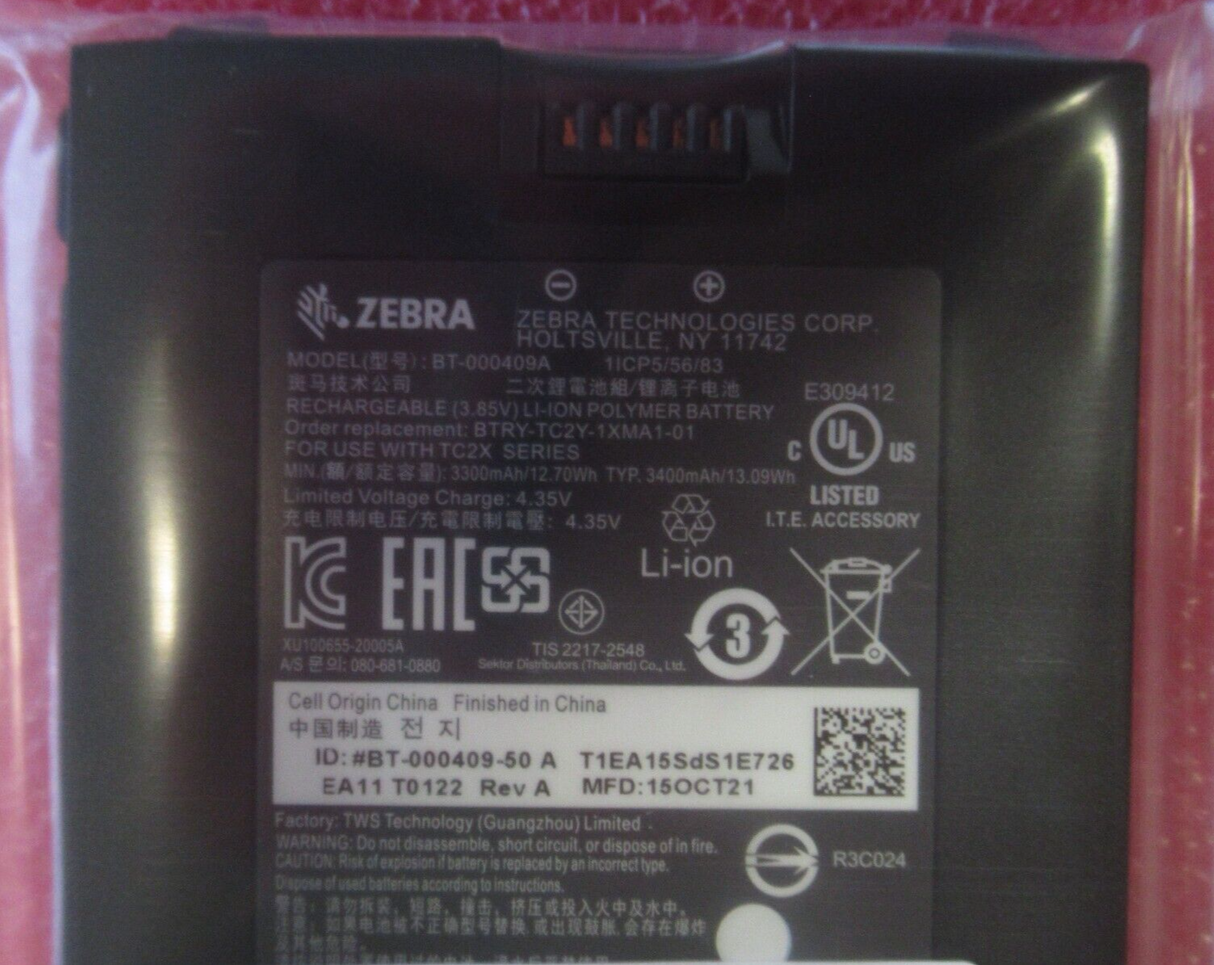 NEW Zebra TC21/TC26 Mobile ComputerLI-ON Battery 3300mAh BT-000409A