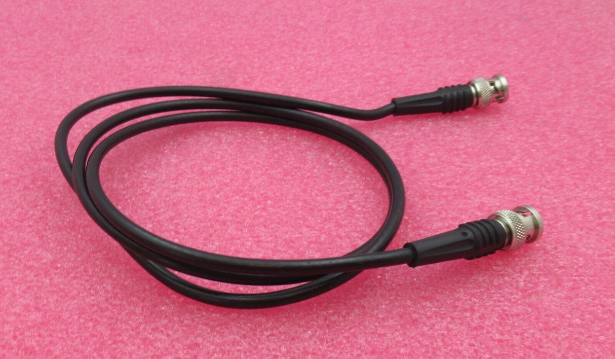 BNC Plug Male Straight To BNC Plug Male Straight Black Coaxial RF 1.2M Cable