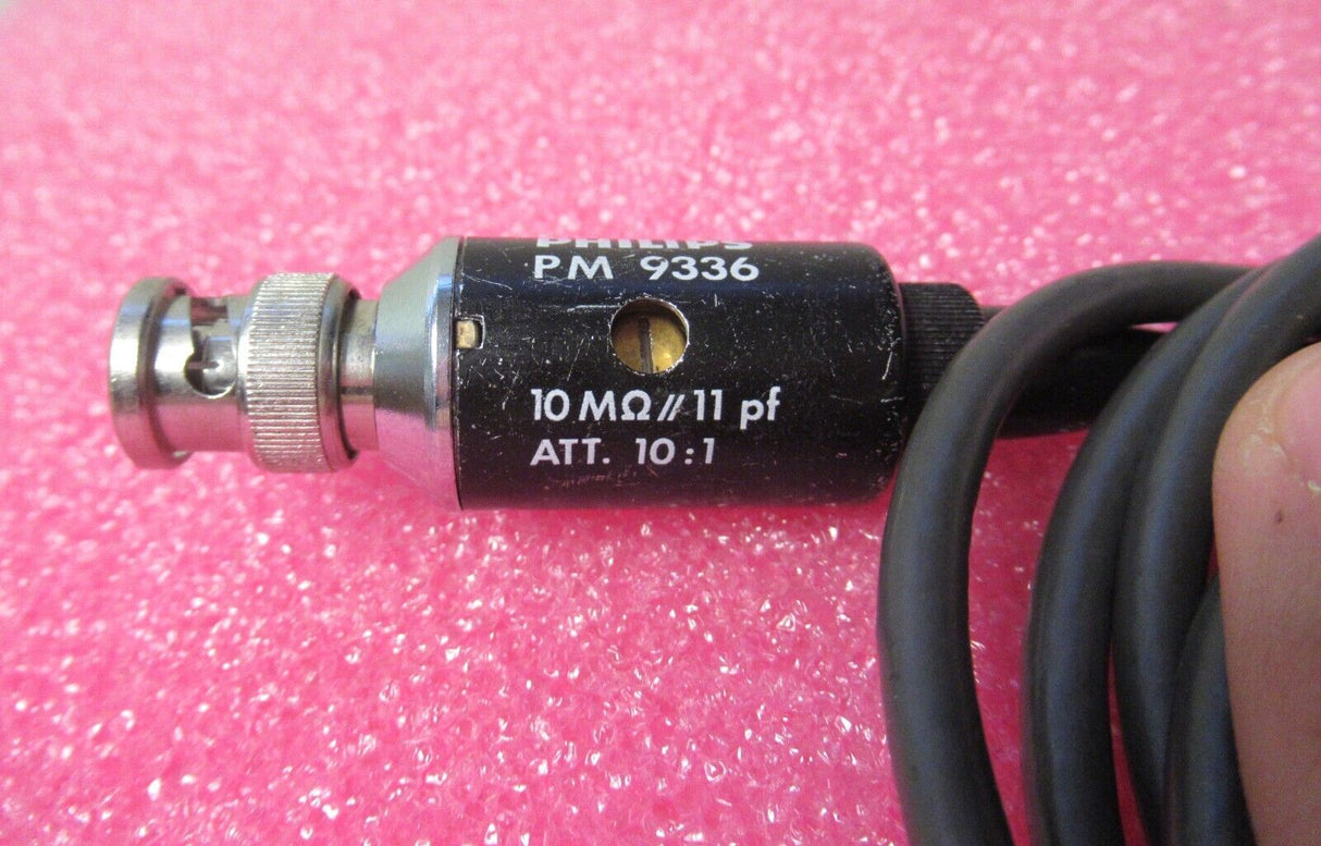 Philips PM 9336 Passive Oscilloscope Probe Set 10M? 11pF 1.5ns 10:1 500V Max
