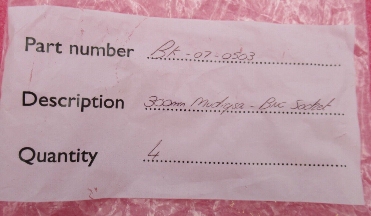 4x BNC Plug Male To Female HD SDI 300mm Coaxial RF Cable Audio Video 4k UHD