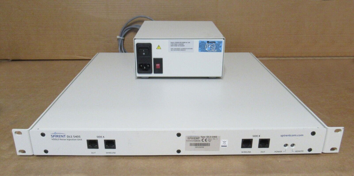 Spirent DLS 5405 VDSL2 Noise Injection Unit + DLS-5P02 Power Supply