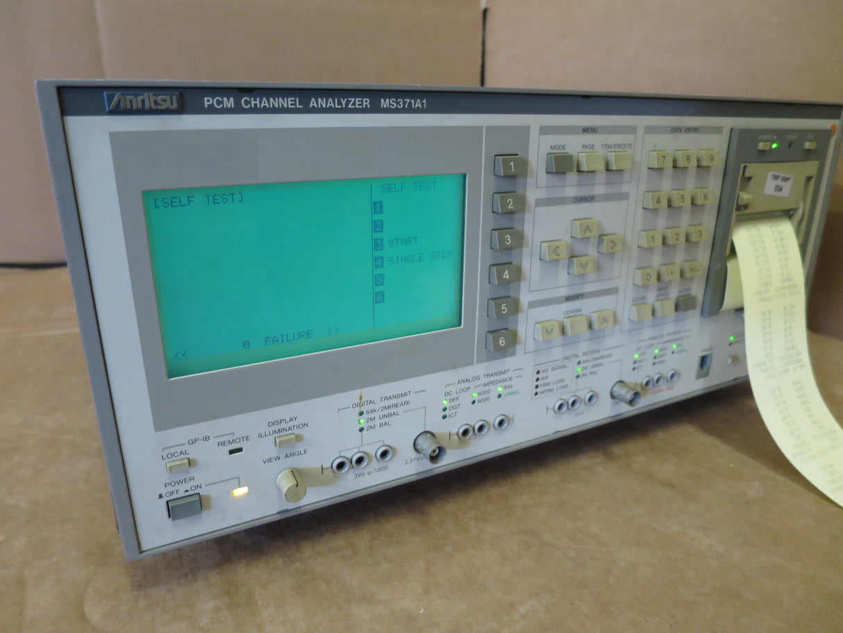 Anritsu MS371A MS371A1 PCM Analog Digital Channel Analyser ITU-T Measuring