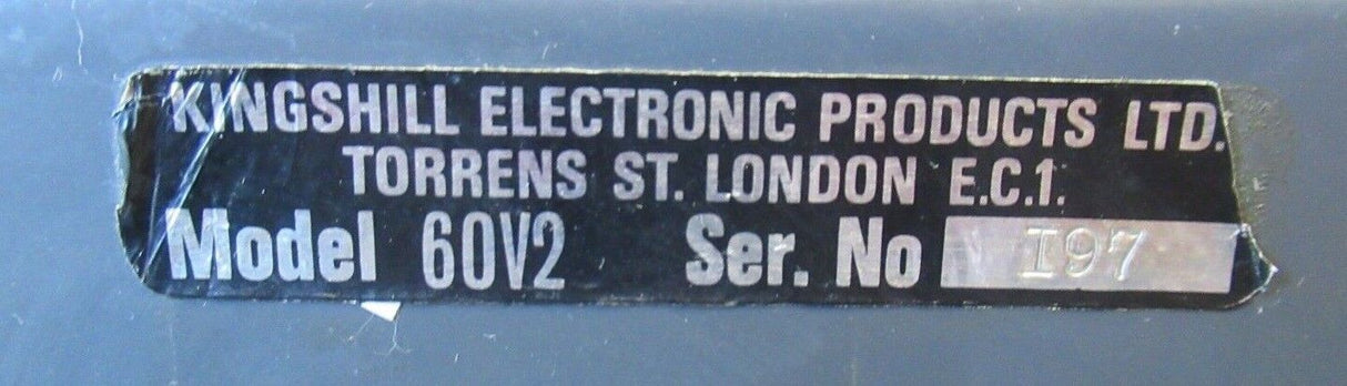Kingshill Electronic 60V2 Stabilised Power Supply 60V
