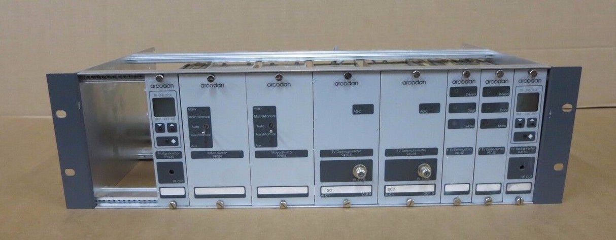 Arcodan 8 x Modules & Chassis For Mount In 19" Rack Pilot Generator Video Switch