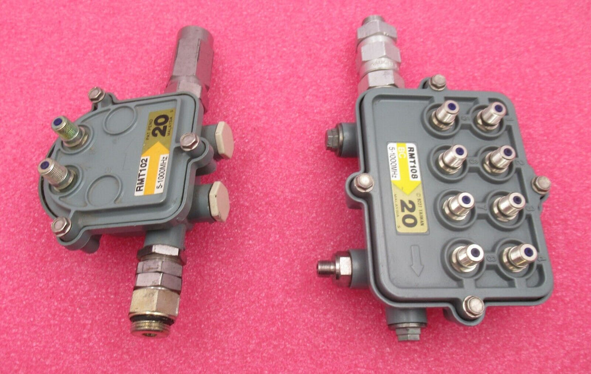 Regal Hardline RMT108 8-Port & RMT102 2-Port 5-1000 MHz Multi Cable Tap