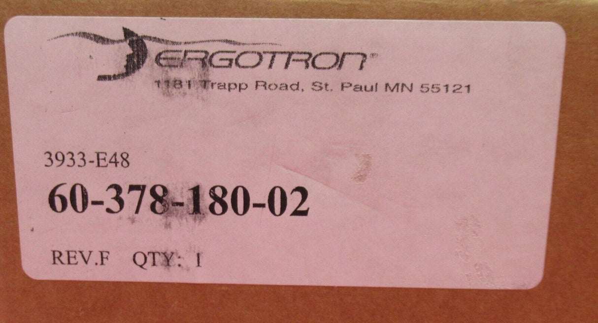 New Sealed Ergotron 60-378-180-02 Vertical Monitor Arm Mount - Grey