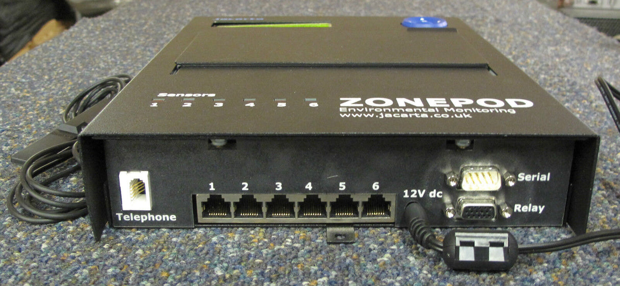 Jacarta ZP01UK 6-Port Sensor ZonePod, Environment Alarm System, P/n 1901183042