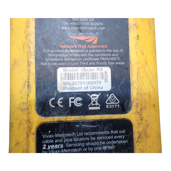Vivax Metrotech vScan RX Cable & Pipe Locator GPS Metal Detector Transmitter Kit12