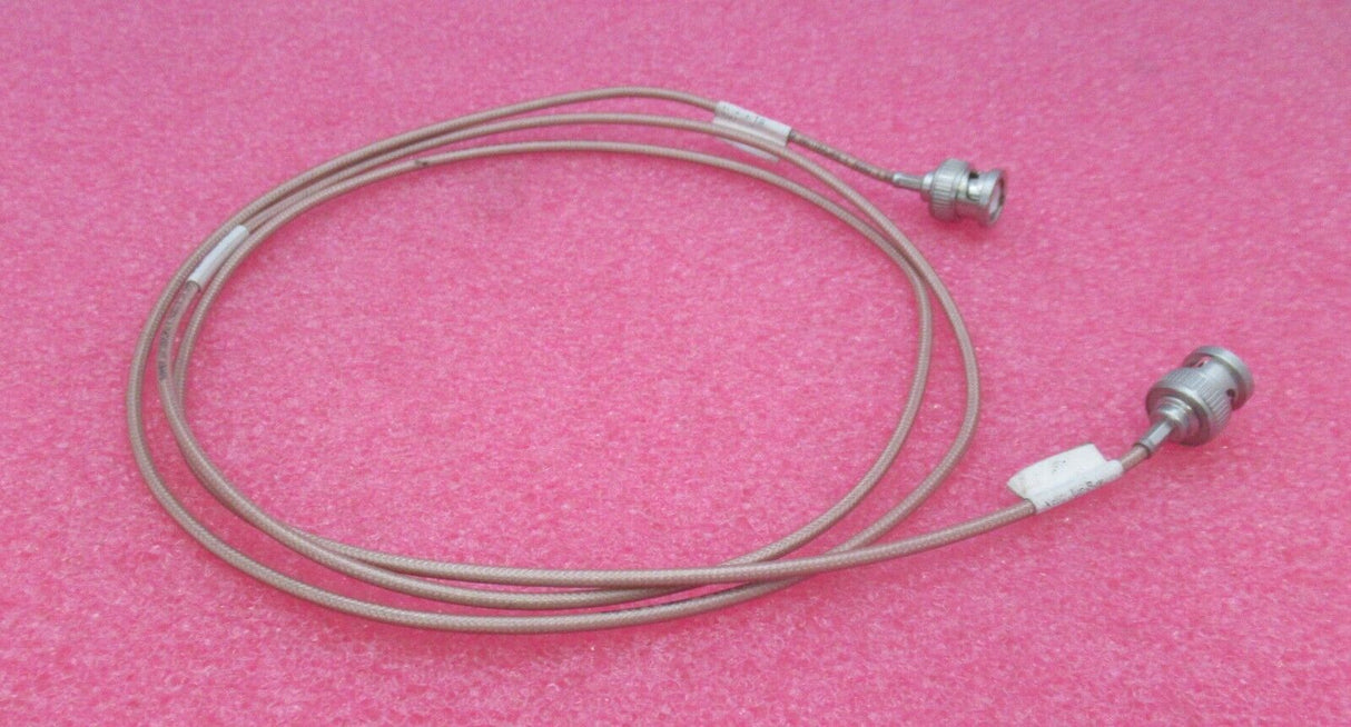 BNC Plug Male To BNC Plug Male 1.5M Light Brown Coaxial RF Cable