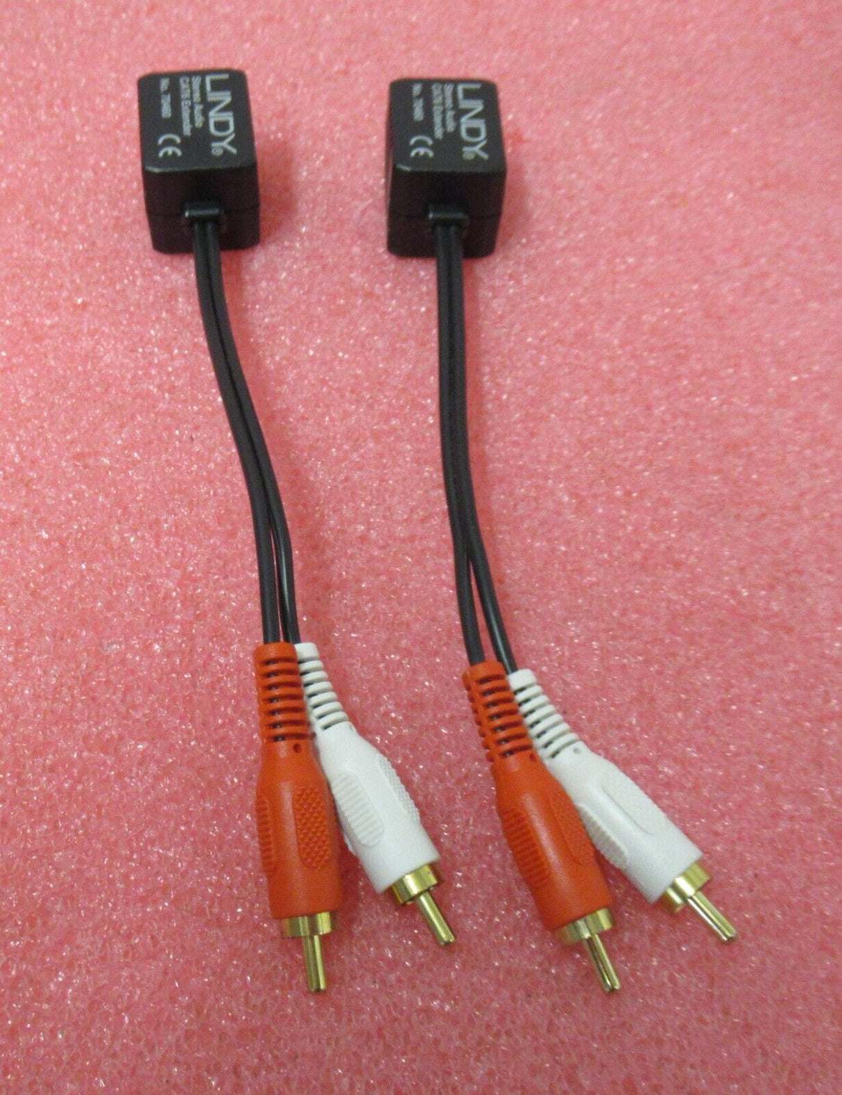 Job Lot 2 x Lindy 70460 100m Cat.6 Phono Analogue Audio Extender